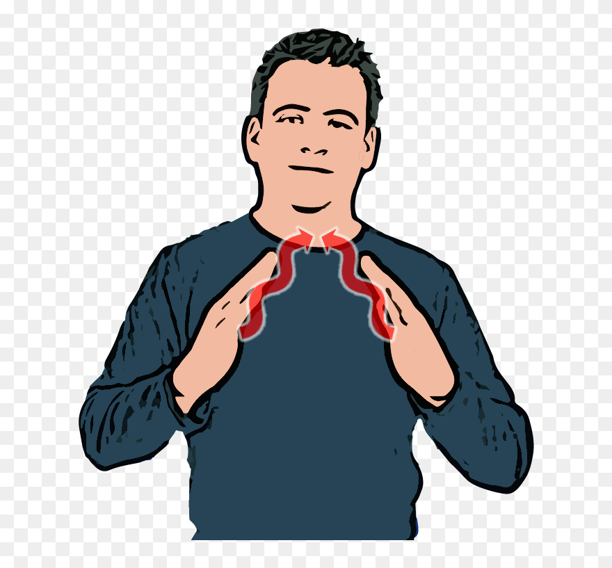 Dictionary Clipart Appropriate Language - British Sign Language Work - Png Download