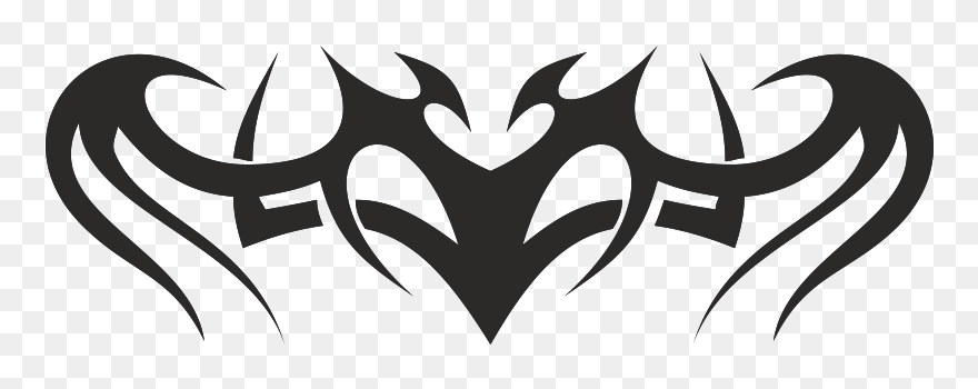Lower-back Tattoo Tattoo Machine Stencil Abziehtattoo - Tribal Heart Tattoo Png Clipart
