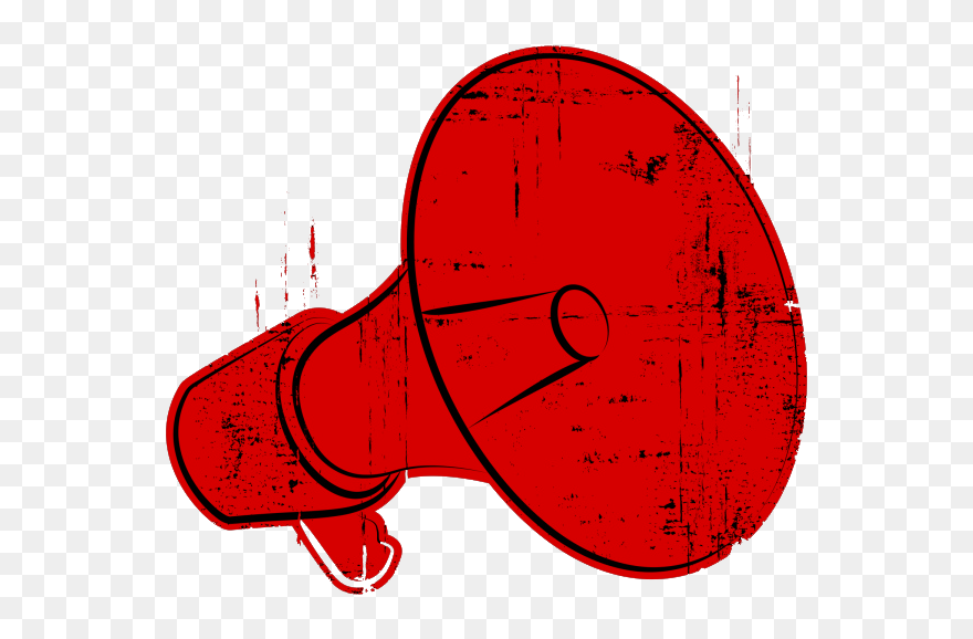 Local Radio Freedom Act - Vintage Megaphone Line Art Clipart