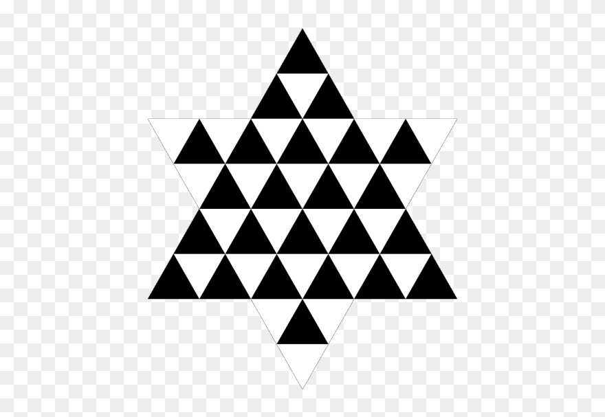 Triangle Hexagram Png Clip Art - Triangle Of Triangles Transparent Png