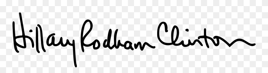 Transparent Hillary Clinton Clip Art - Calligraphy - Png Download