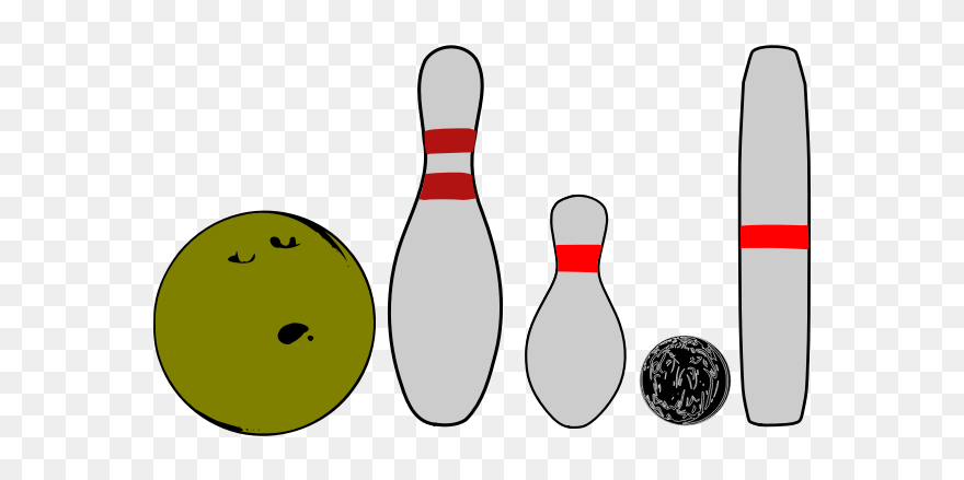 Bowling Pins And Balls - Bowling Pin Clip Art - Png Download