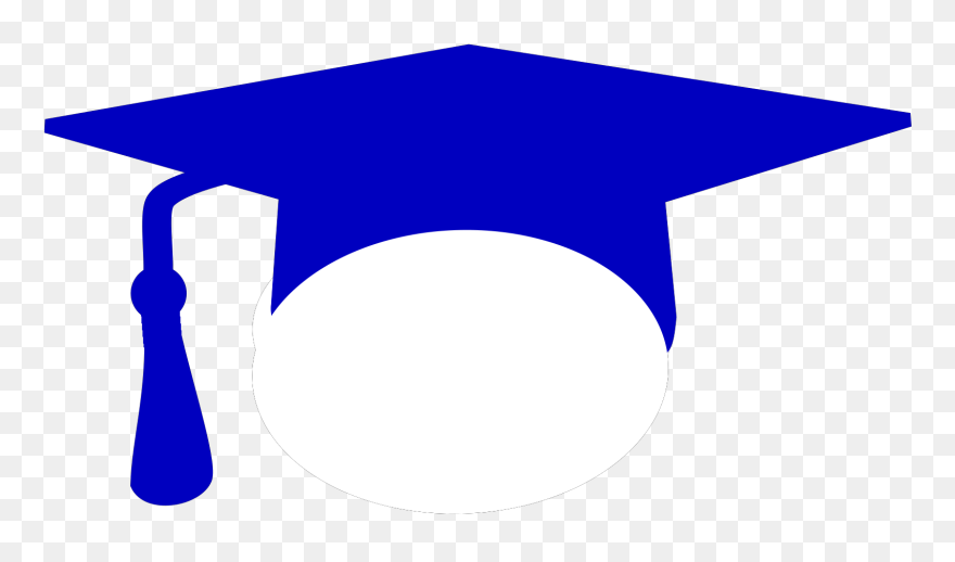 Blue Graduation Hat Clipart - Png Download