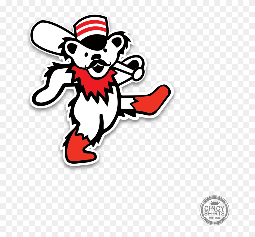 The Grateful Red Sticker - Clip Art - Png Download