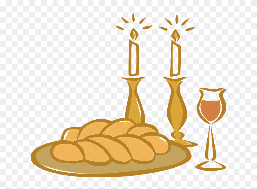 Black And White Shabbos Candles Png - Shabbat Clipart Png Transparent Png