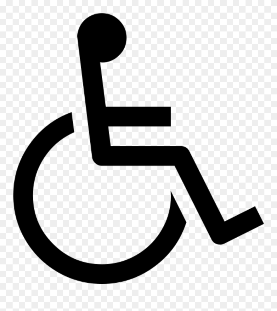 Person On Wheelchair Icon Clipart