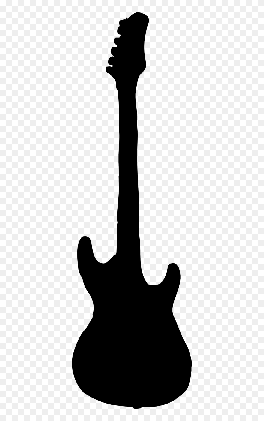 Guitar - Clip - Art - Black - And - White - Guitar Clipart Black - Png Download