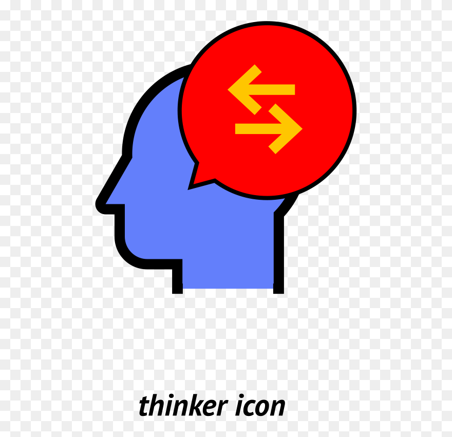 Thinker Icon Clipart
