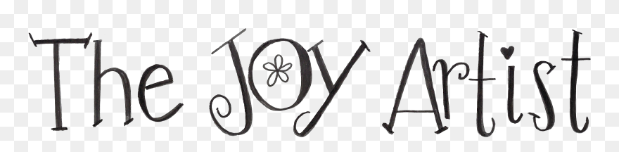Joy Artist Title - Line Art Clipart