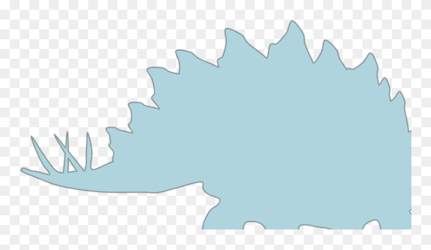 Stegosaurus Dinosaur Silhouette Clipart - Png Download