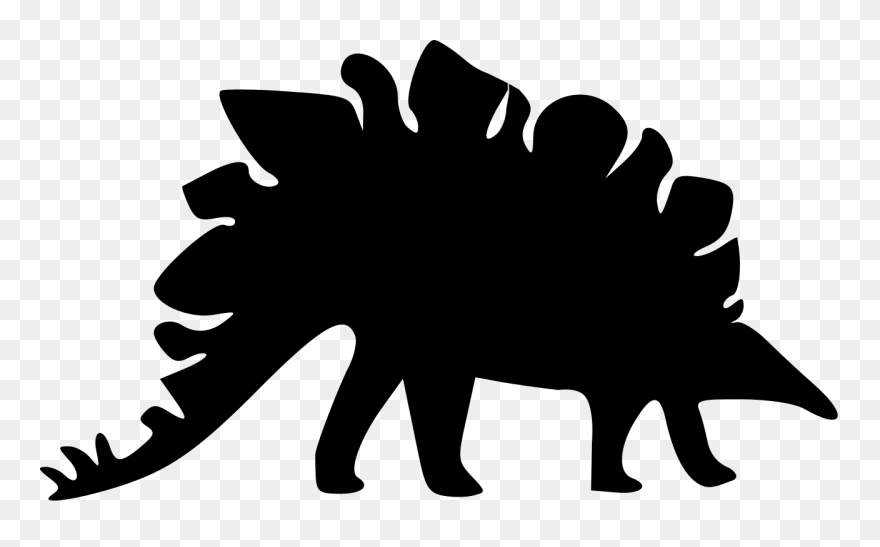 Silhouette At Getdrawings Com - Silhouette Transparent Background Dinosaur Clip Art - Png Download