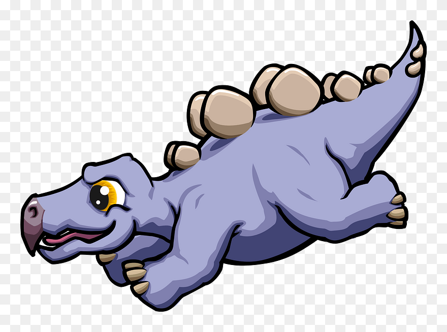 Stegosaurus 01 Clipart - Coelophysis Chibi Transparent - Png Download