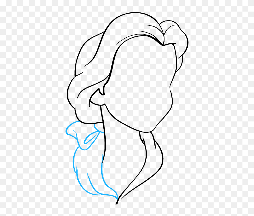 How To Draw Belle From Beauty And The Beast - Drawing Clipart