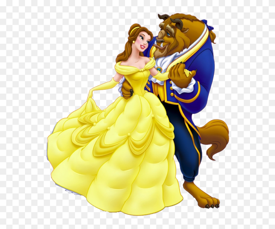 Beauty And The Beast Transparent - Belle And Beast Disney Clipart
