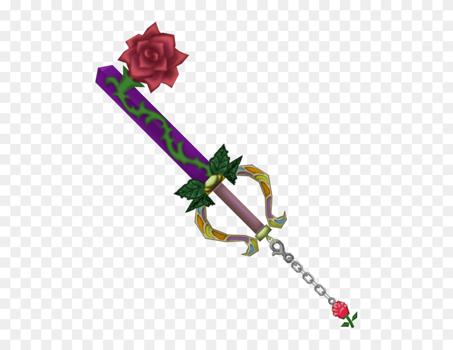 Divine Rose - Kingdom Hearts Beauty And The Beast Keyblade Clipart