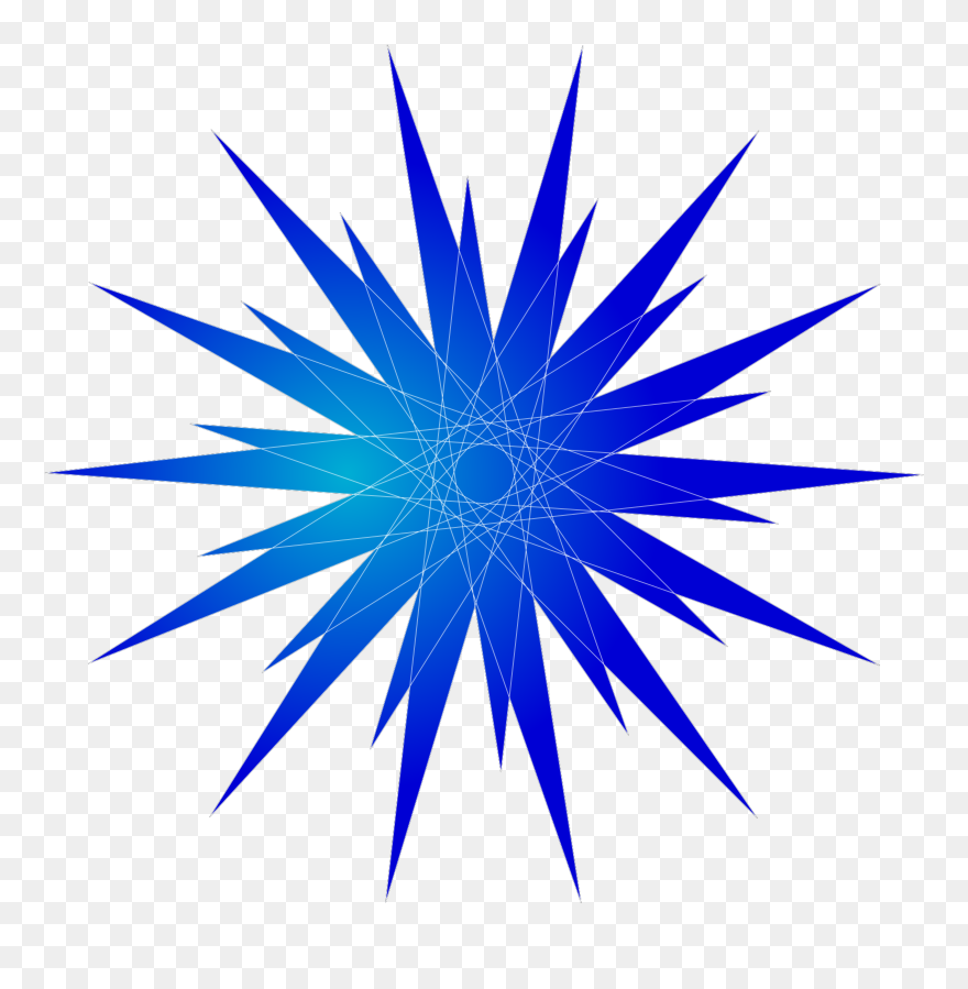 Blue Star Clip Art - Png Download