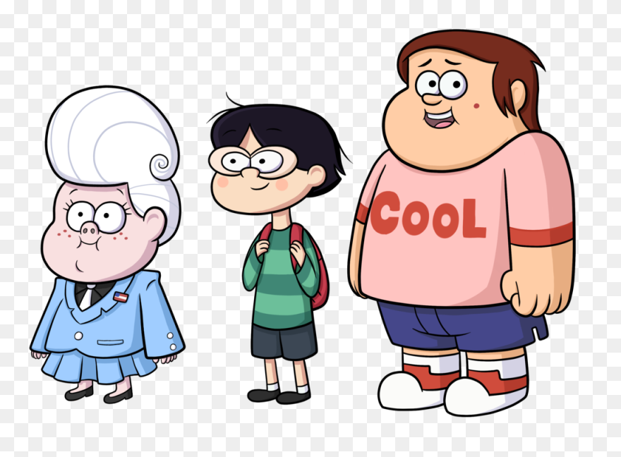 Gravity Falls Clipart Bill - Gravity Falls Mabel And Boys - Png Download