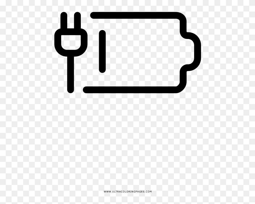Battery Charge Coloring Page Clipart