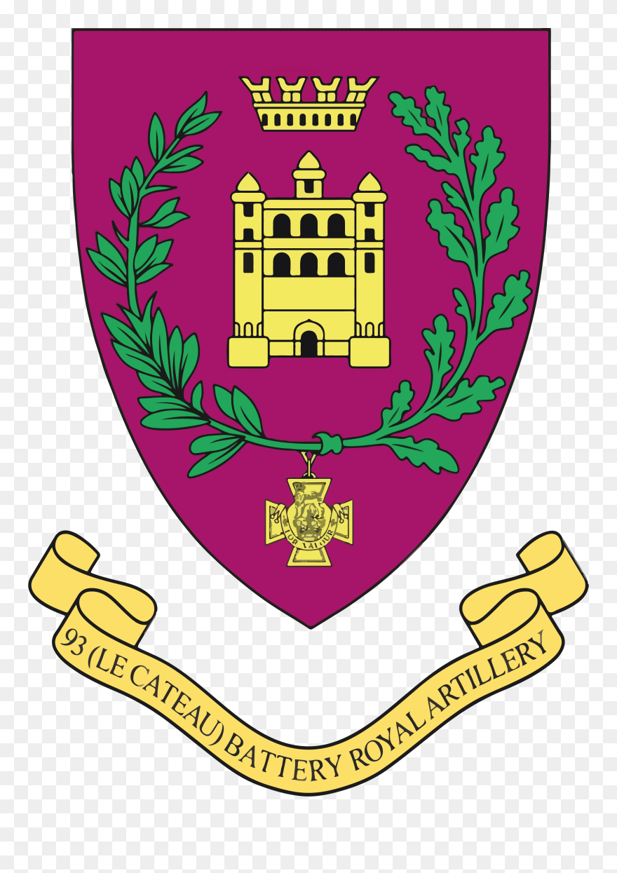 93 Battery Crest - Emblem Clipart