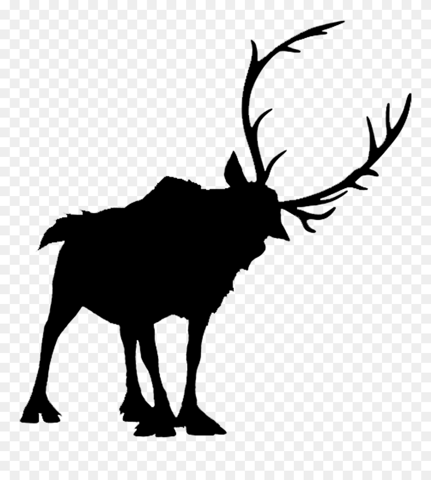 Sven Anna Elsa Olaf Tamatoa - Anna Frozen Silhouette Kristoff Clipart