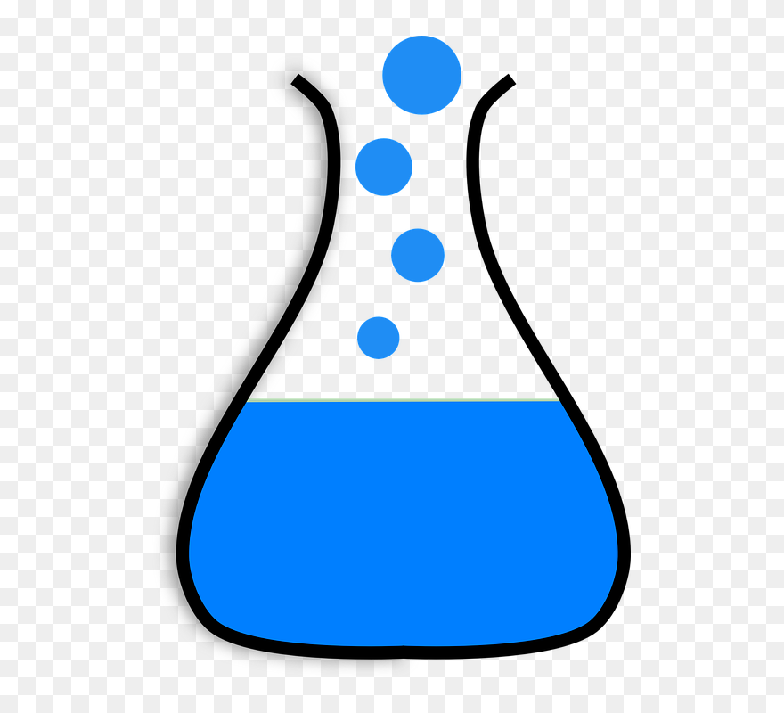 Transparent Mixing Chemicals Clipart - Blue Lab Beaker Clip Art - Png Download