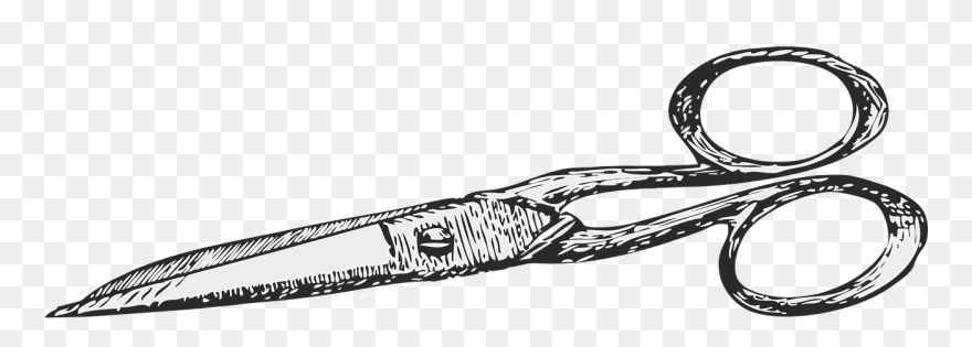 Hair Scissors Drawing Png Clipart