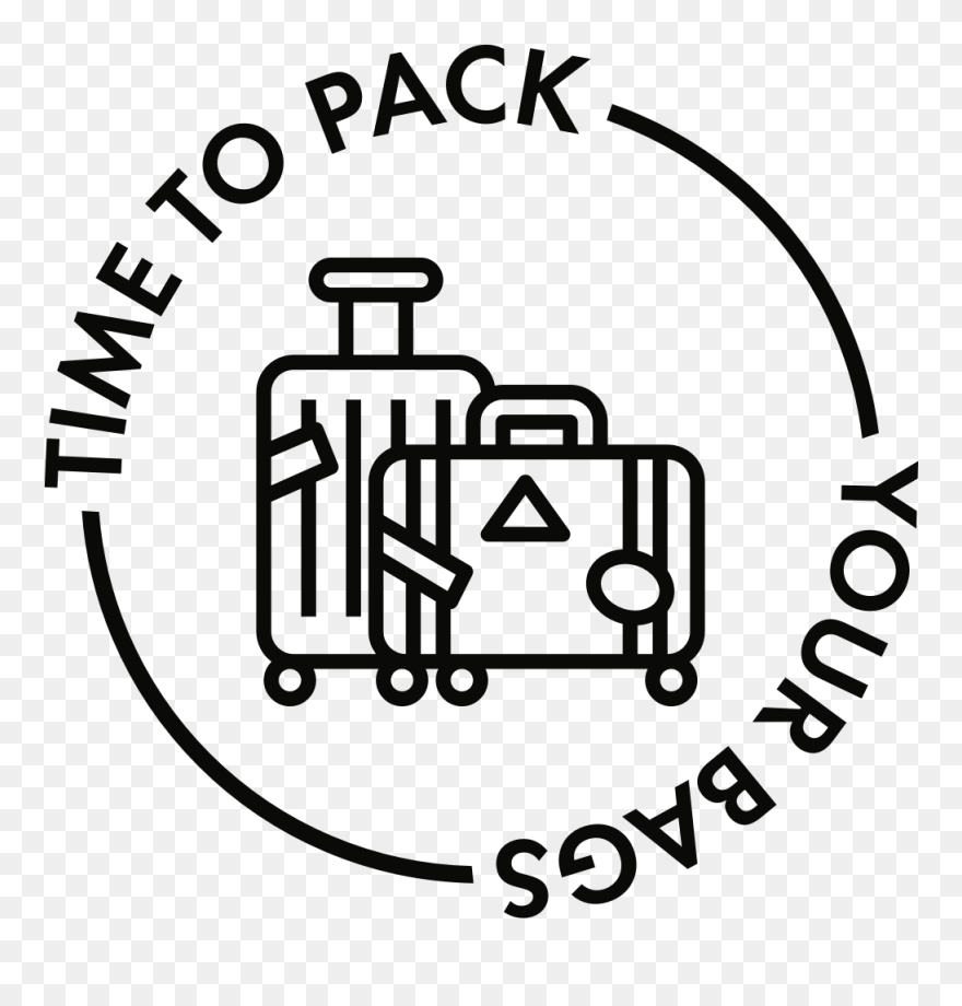Time To Pack - Icons Transparent Travel Clipart