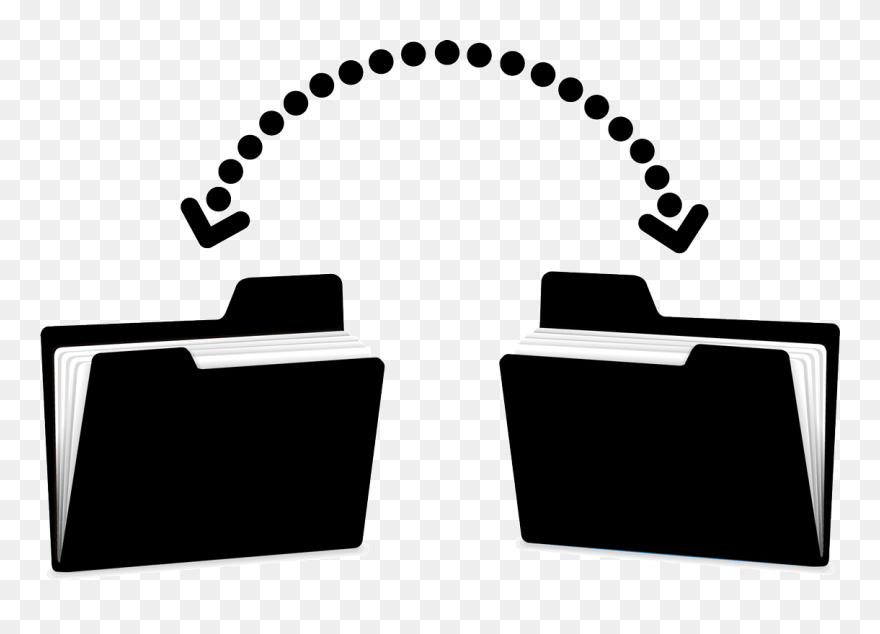 Ctc File Transfer - Move Documents Between Two Folders Clipart