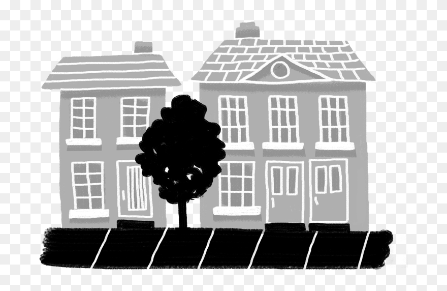 Neighbourhood Square Mile - Silhouette Neighborhood Png Clipart