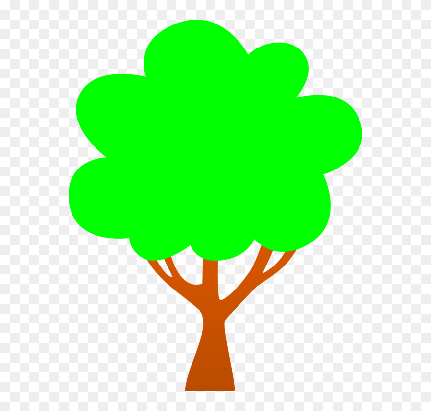 Transparent Grass Leaf Tree Plant Clipart For Nature - Cartoon Simple Tree - Png Download