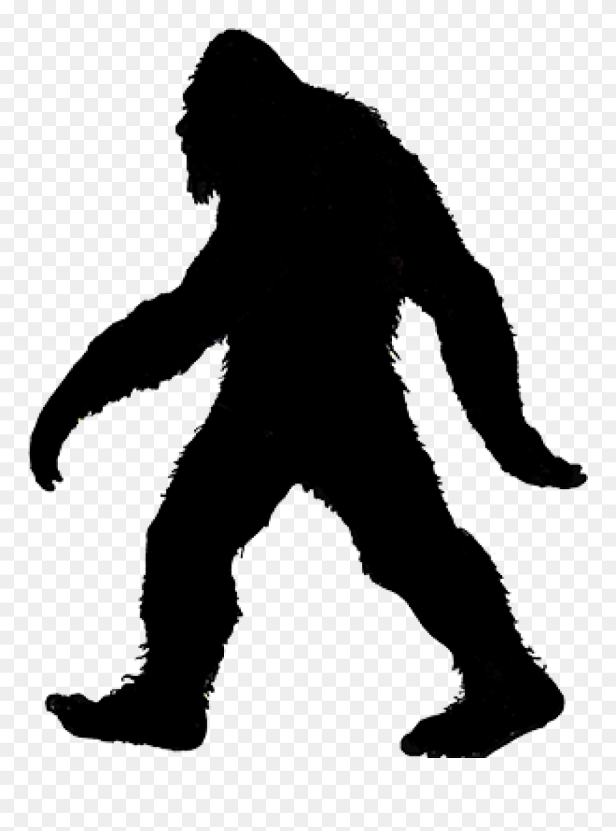 Sasquatch Silhouette Clipart