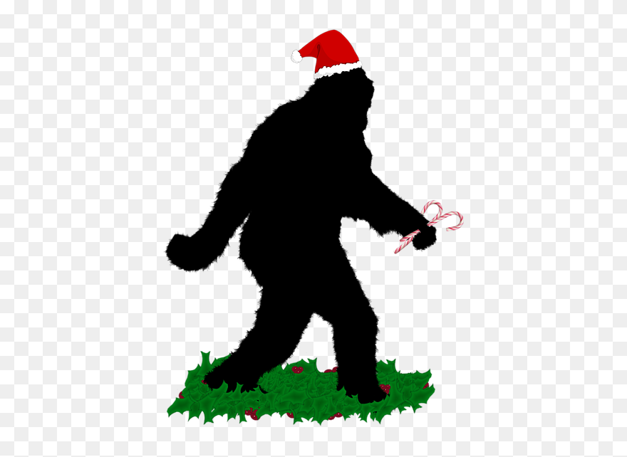 Christmas Sasquatch Clipart