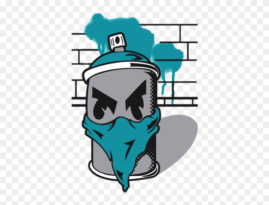 Fight Clipart Bad Neighbor - Graffiti Spray Paint Can - Png Download