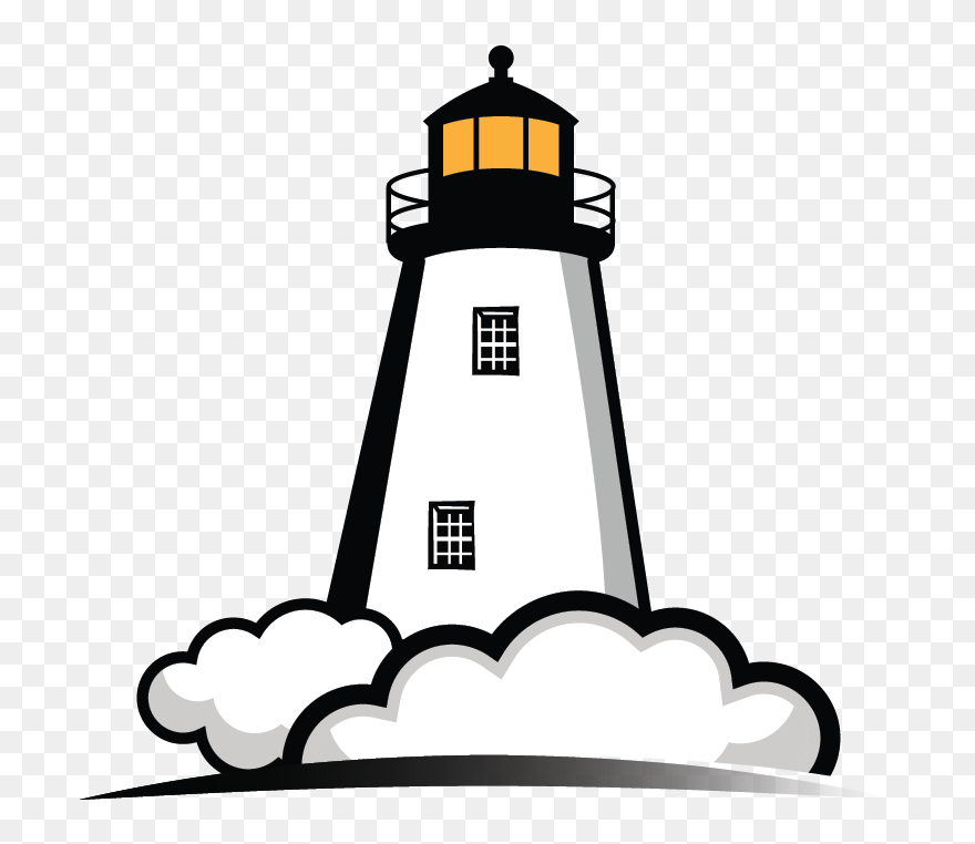 Transparent Lighthouse Clipart Public Domain - Cartoon Lighthouse Png