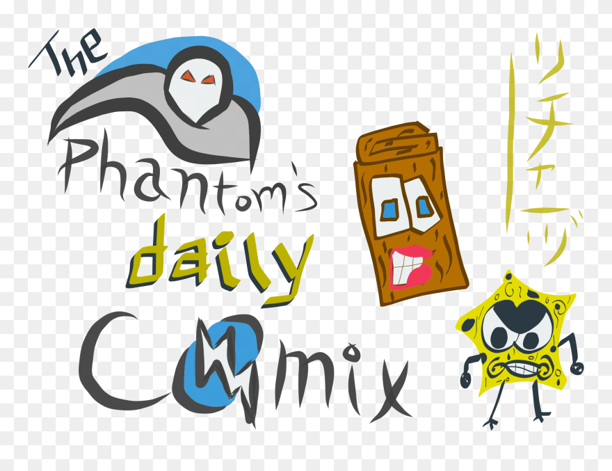 The Phantom Daily Comix Banner With Mr Log And Mr Sponge Clipart