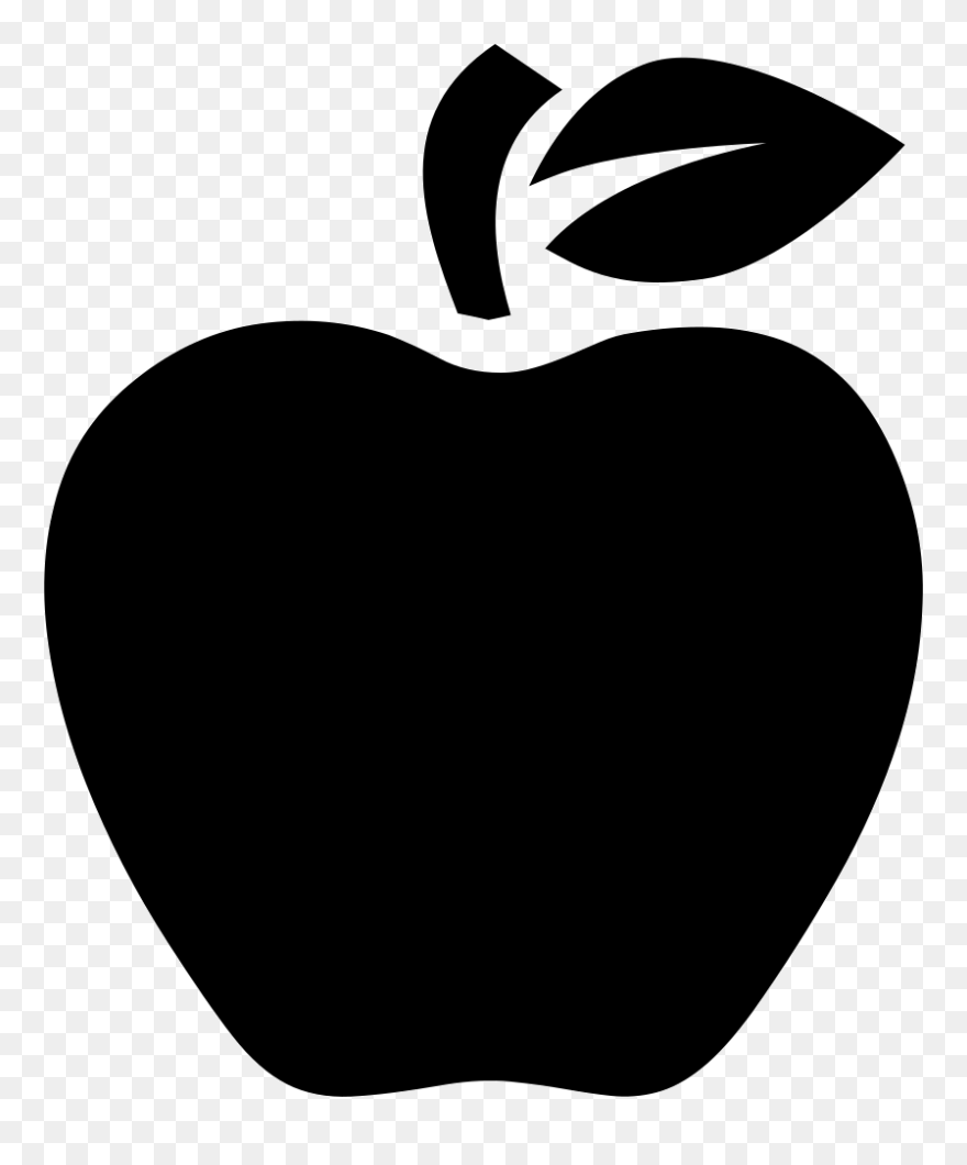 Clipart Reverse White Apple Clip Art Transparent Apple - Black Apple Icon Png