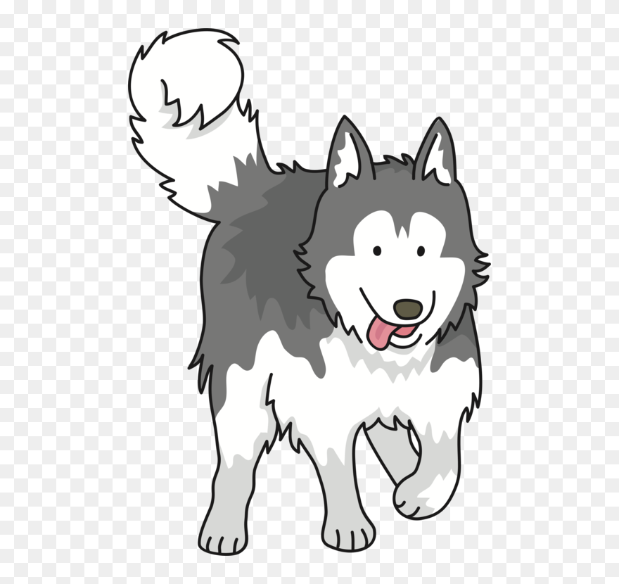 Line Art,head,siberian Husky - Husky Dog Clipart Png Transparent Png