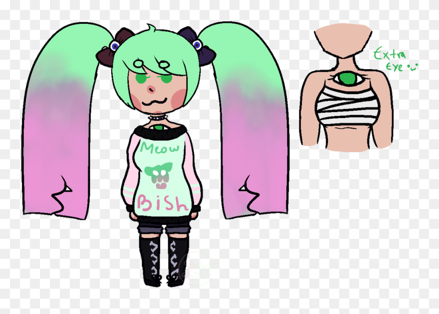 Pastel Goth Drawing - Pastel Goth Girl Drawing Clipart