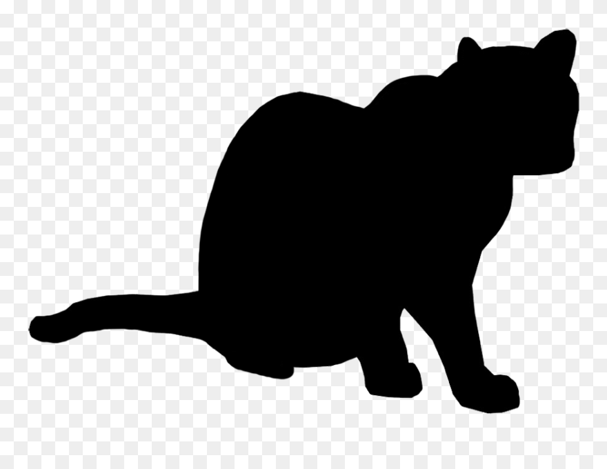 Cats Back Sitting Png - Cat Clipart