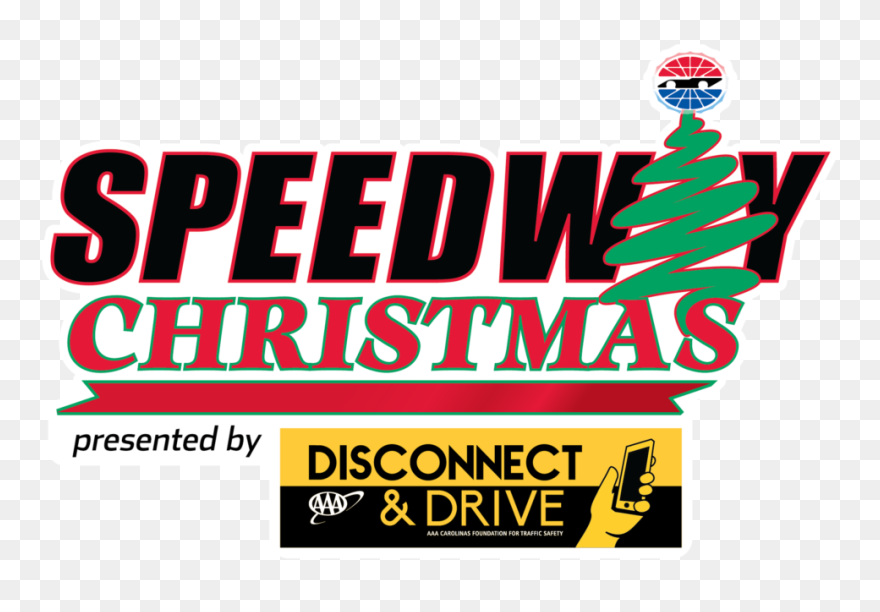 Charlotte Motor Speedway Christmas Logo Clipart