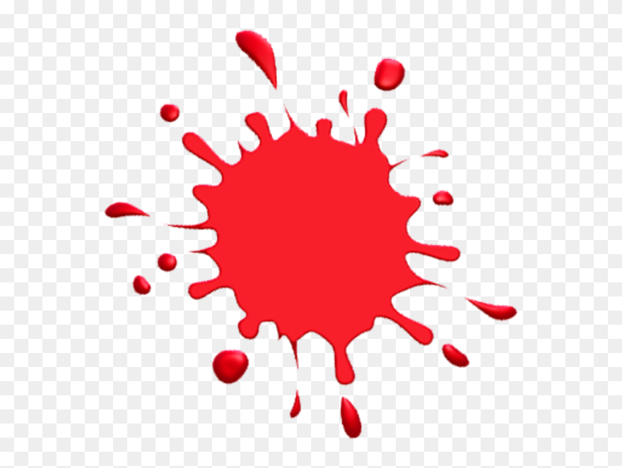 Color Splash Clipart - Red Paint Splat Png Transparent Png