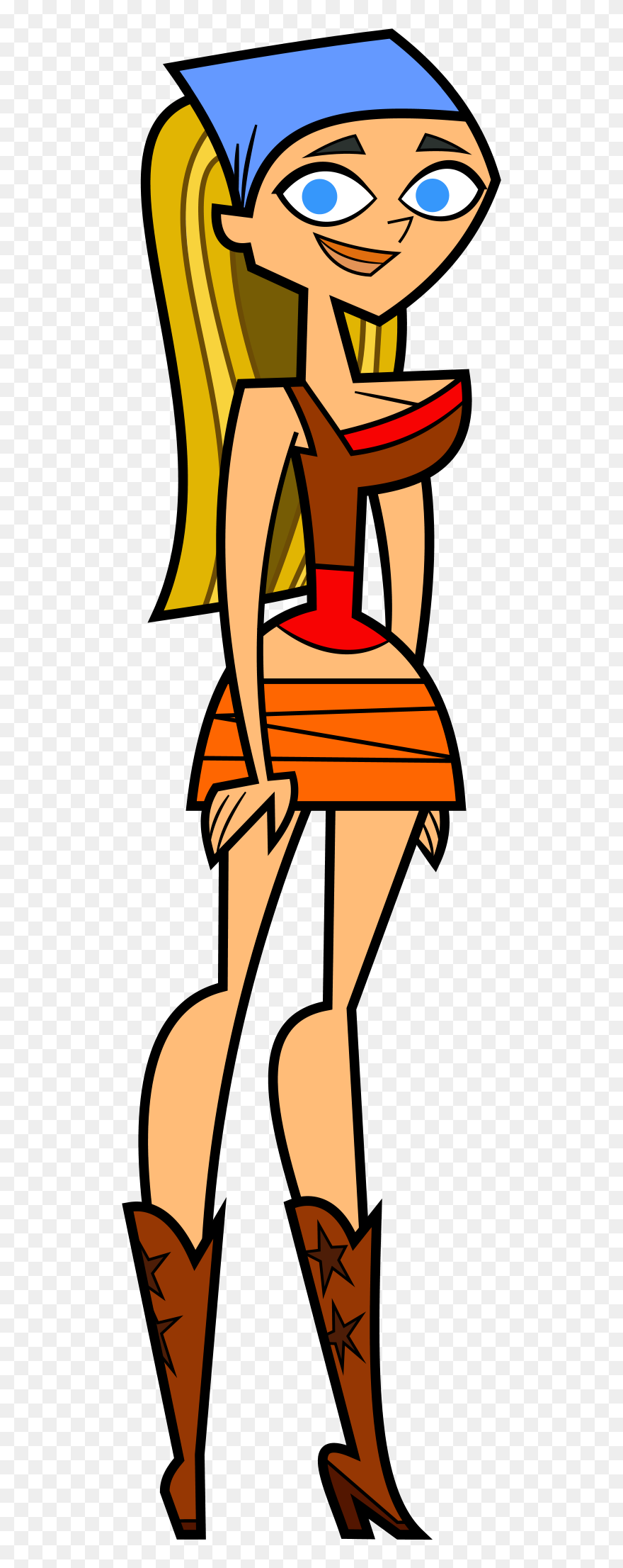 Total Drama Series By Terrance Hearts Art - Total Drama Island Characters Lindsay Clipart