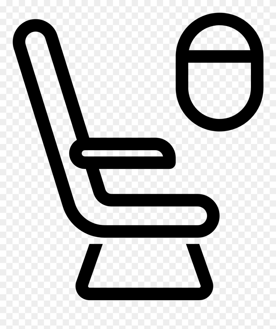 Airplane Seat Icon Png Clipart