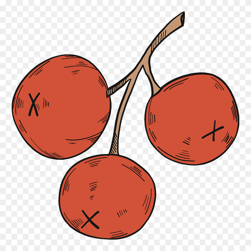 Three Cranberries Clipart - Png Download