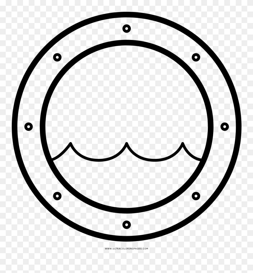 Porthole Coloring Page Clipart