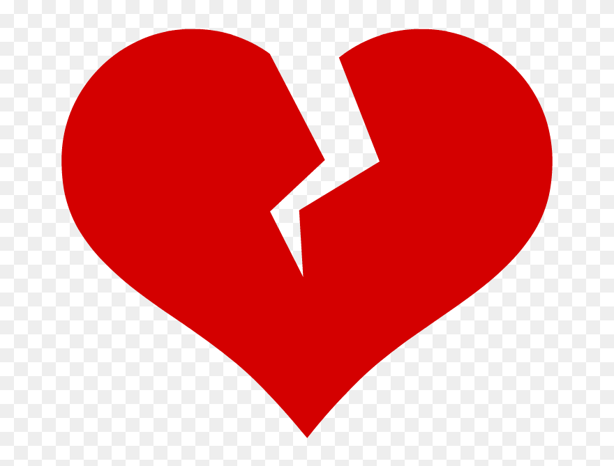 Broken Heart Clipart - Png Download