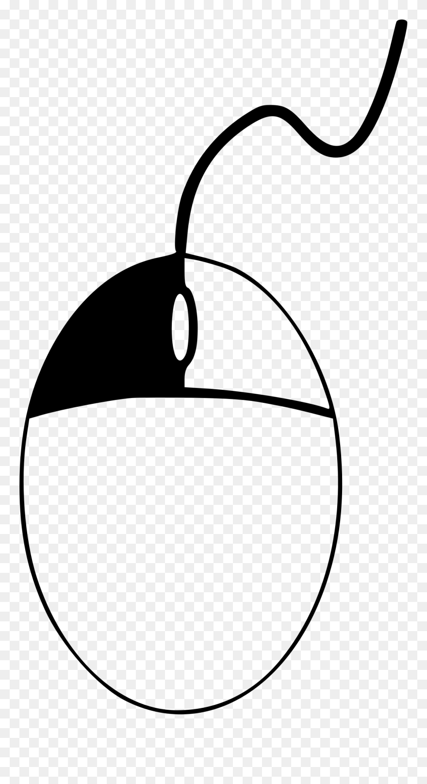 Coloring Clipart Mouse - Mouse Pressed - Png Download