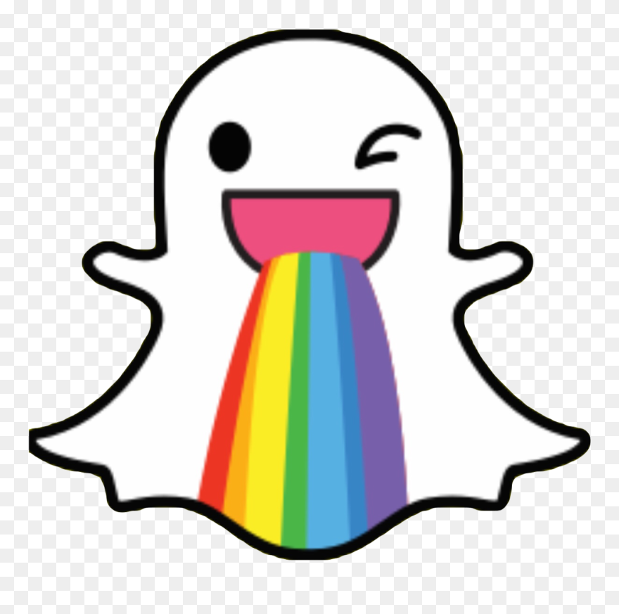 #sanpchat #ghost #rainbow #vomit #puke #rainbowbarf - Snapchat Kawaii Clipart