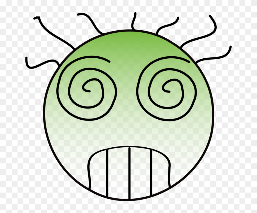 Line Art,head,leaf - Dizzy Clip Art - Png Download