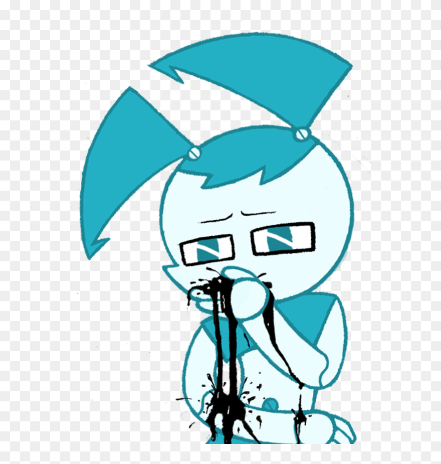 Green Fashion Accessory Clip Art Product - My Life As A Teenage Robot Jenny Vomit - Png Download